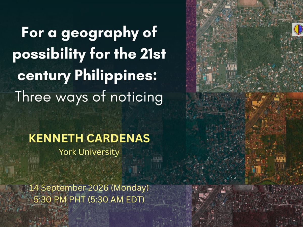 For a geography of possibility for the 21st century&nbsp;Philippines